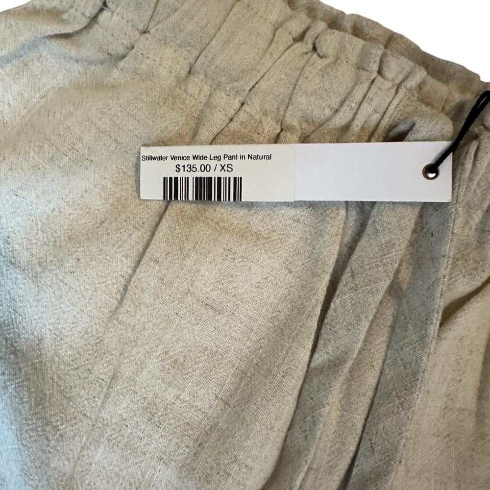 NWT Stillwater Venice Wide Leg Linen Pants Natural XS - Picture 11 of 11